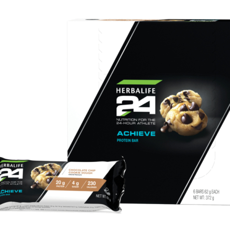 H24 Achieve Protein Bar – Chocolate Chip Cookie Dough 6 bars per box